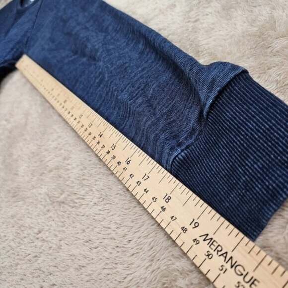 G-Star Raw Denim Long Sleeve Pullover Sweatshirt Logo Blue Shirt Men's Size L - Picture 5 of 10